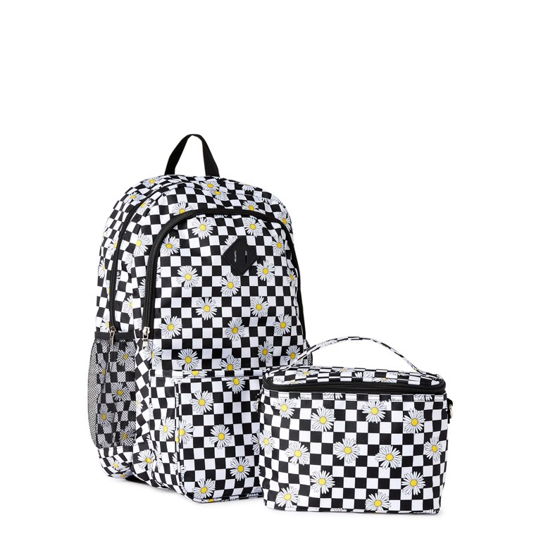 Checkered Daisy Medium Backpack