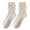 Beige, variant on Women's Mid-Tube Socks Japanese Style Cute Women's Socks Plus Welvet Thick Socks