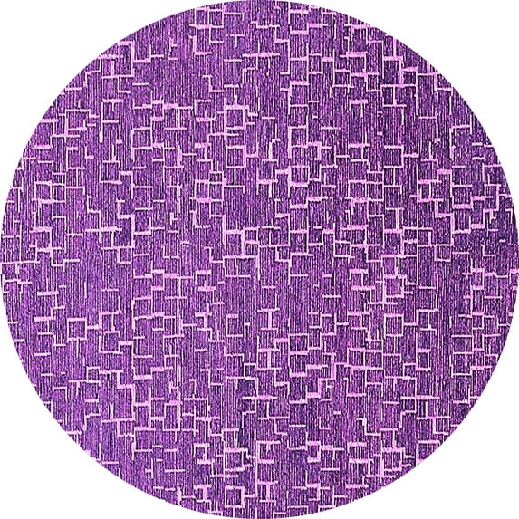Ahgly Company Indoor Round Oriental Pink Industrial Area Rugs, 3' Round