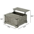 thumbnail image 2 of Furnihold Square Coffee Table with Storage Farmhouse Lift Top Coffee Table Wood Rustic Center Table for Living Room Home, Grey Oak, 2 of 7