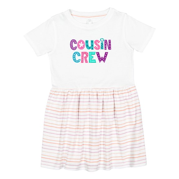 Inktastic Cousin Crew Cute Family Girls Toddler Dress