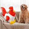 Oversized Rooster Stuffed Animal Toy Doll With Feathers And Realistic