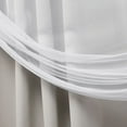 thumbnail image 7 of Exclusive Home Catarina Layered Solid Room Darkening Blackout and Sheer Hidden Tab/Rod Pocket Top Curtain Panel Pair, 52"x63", Cloud Grey, Set of 2, 7 of 7