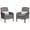 Gray + Gray, variant on IdealHouse Outdoor Wicker Chairs Set of 2, All-Weather High Back Rattan Patio Furniture, 2-Piece Conversation Set with Comfy Cushions for Porch, Deck, Gray + Blue