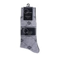 6PACK Couver Men's Dress Socks, Patterned Crew Socks, Multi Color