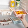 thumbnail image 5 of Cajones para refrigerador, caja de almacenamiento para refrigerador, caja de almacenamiento para refrigerador, organizador, soporte expandible para estante de refrigerador (paquete de 4)-, 5 of 5