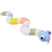 Sunnylife: Inflatable Sprinkler Into the Wild - 72" Pastel Stripe Snake, 3D Googly Eyes, Water Sprayer, Backyard Outdoor Play, Hose Adaptor, Kids 3+