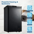thumbnail image 4 of Kalamera 3.5 Cu.ft compact deep freezer freestanding for home/apart with lowest -4℉, 4 of 11