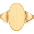 thumbnail image 4 of 14K Yellow Gold 14.5X9.0mm Open Back Signet Ring (Size 6) Made In United States rs189, 4 of 5