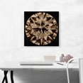thumbnail image 2 of ARTCANVAS Champagne Brown on Black Round Brilliant Cut Diamond Jewel Canvas Art Print - Size: 18" x 18" (1.50" Deep), 2 of 9
