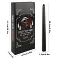 thumbnail image 4 of 10 Pack Black Taper Candles 12 Inch Tall 3/4 Inch Thick Burn 10 Hours, 4 of 13