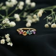 thumbnail image 3 of Rosec Jewels Natural Multi Gemstone Promise Ring for Women - AAA Quality - Ready to Gift for Valentines Day, 14K Yellow Gold, US 6.00, 3 of 8