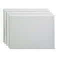 thumbnail image 1 of FASÄDE 18in x 24in Rib Matte White Backsplash Panel (5 Pack), 1 of 6