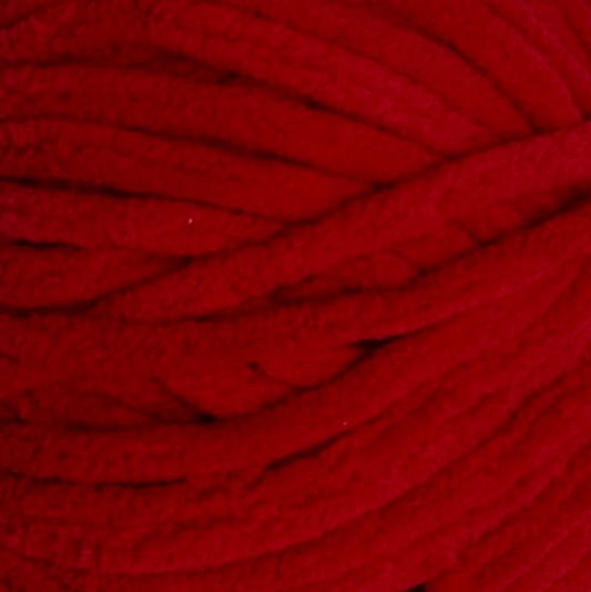 Mainstays Cozy Chenille Yarn, 220 yd, Crimson, 100% Polyester, Super Bulky