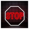 thumbnail image 1 of Letrero De Neón STOP Con Luz LED Regulable Para Estacionamientos, Complejos De Apartamentos, Garajes, Puertas Y Decoración De Paredes Del Hogar 39cmx39cm, 1 of 7