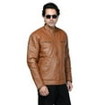 thumbnail image 4 of Men's Brown Leather Jacket, 4 of 6