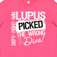 thumbnail image 4 of Inktastic Lupus Picked The Wrong Diva Youth T-Shirt, 4 of 5
