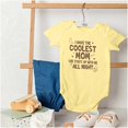thumbnail image 4 of Funny Cool Moms Stay Up All Night Romper Boys or Girls Infant Baby Brisco Brands NB, 4 of 6