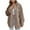 Coffee, variant on gakvbuo Plus Size Pullover Sweaters For Women Long Sleeve Sweatshirts Fall Tunic Tops Women Jacket Solid Jacket Button Pocket Turndown Neck Slim Fit Warm Medium And Long Jacket