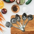 thumbnail image 3 of nu steel 5-piece Everyday Kitchen & Cooking Utensil Sets Stainless Steel Heat Resistant Kitchen Utensils Gadgets 9-inch Cooking Tools Ideal Kitchen Gadget for Restaurants or Home, 3 of 3