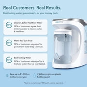 AquaTru Carafe Countertop Water Purifier System with Glass Carafe, 4-Stage Reverse Osmosis, 14x7.5x13 in., 1-Pack