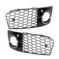 thumbnail image 3 of Rejilla de malla para marco de lámpara de luz antiniebla compatible con Audi A4 B8 2009-2011 (galvanizada), 3 of 11