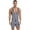 Black, variant on Alvivi Men's One Piece Striped Jumpsuit Swimsuit Stretchy Wrestling Singlet Rompers Bodysuit Hot Pink XL