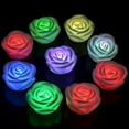 thumbnail image 2 of 7 Colors Rose Flower LED Night Light Bedroom Gift Romantic Small Night Lamp, 2 of 7