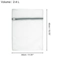 thumbnail image 3 of Unique Bargains 1 Pc Thickened Fine Mesh Laundry Bags for Laundry Room 15.75"x11.81" 2.4L White Gray, 3 of 5