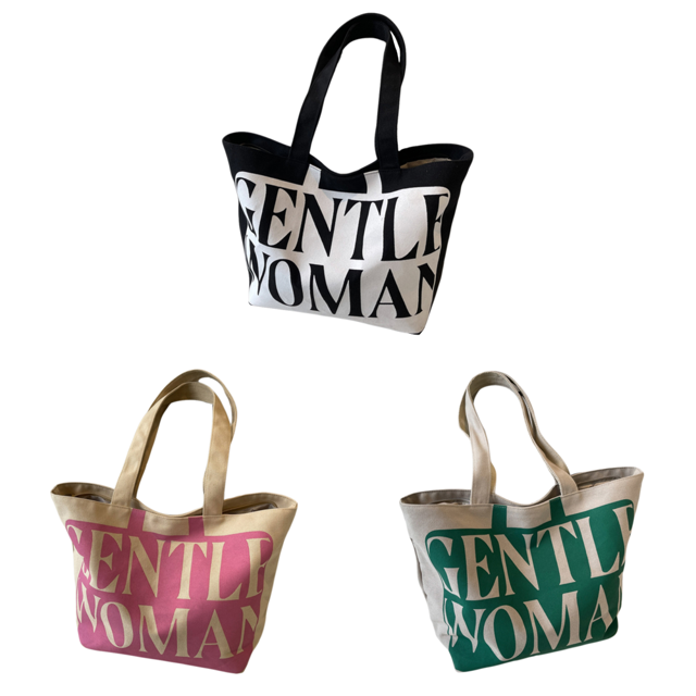 9117 Bolso Lona Con Letras Grandes Impresas A La Bolso Hombro Informal Con Nueva Textura 2024