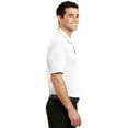 thumbnail image 3 of Port Authority K5200 Mens Silk Touch Interlock Performance Polo T-Shirt, White - Small, 3 of 6