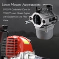 thumbnail image 4 of 590399 Carburetor for 796077 Lawn Mower Engine with Gasket Line Filter Valve, 4 of 10