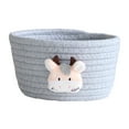 thumbnail image 2 of Home Textile Storage Clearance Small Woven Basket Cute Blue Rope Basket Cotton Basket Room Storage Basket Cute Animal Design, Home Textile Home Textile Storage, 2 of 4