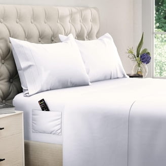 DreamCare, Bed Sheets, King Size Fitted Sheet 21 inches, Gray