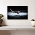 thumbnail image 2 of Elephant Stock Winter Hockey Wall Art - Horizontal Canvas Wall Art - Living Room Wall Decor - Sports Canvas - Black And Gray Decor - 12" x 8", 2 of 8