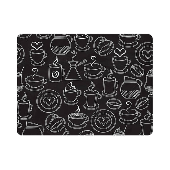 ICERUN Bar Mat,30*40cm Fast Drying Silicone Mats for Kitchen Counter,Anti-Slip Base Heat Resistant Drying Mat,Style1