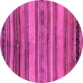 thumbnail image 1 of Ahgly Company Indoor Round Abstract Pink Modern Area Rugs, 7' Round, 1 of 4