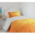 thumbnail image 4 of Ambesonne Orange Quilted Bedspread Set 2 Pcs, Autumn Nature Dry Leaves, Twin Size, Orange Yellow, 4 of 6