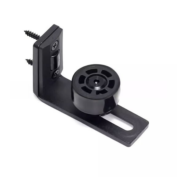 Invisible Rotations Adjustable Door Guide For Barn Door And Sliding Systems Carbon Steel Construction Matte Black Finish