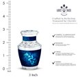 thumbnail image 2 of JAGASY Blue Urn for Human Ashes - Sky Blue Urn for Ashes Adult Male & Female - Funeral Urns for Sister - Memorial Cremation Urns for Brother - ( 3 Inch ), 2 of 7