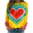 thumbnail image 2 of Tops pour Femmes Haut/chemise Manches Courtes Col Rond Love Printed Top Manches Courtes Col Rond, 2 of 3