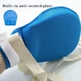 thumbnail image 2 of 2 guantes de sujeción para las manos con demencia, guantes antiarañazos de seguridad transpirables para pacientes de edad avanzada, guantes de sujeción de doble cara azules, 2 of 5