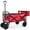 Red, variant on Whitsunday Folding Wagon 8" Heavy Duty Wheels with Rear Storage (Standard Size PLUS)