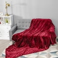 thumbnail image 2 of Giantex Electric Heated Blanket, Machine-Washable Flannel, Red, Twin Size, 10 Count, 2 of 8