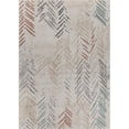 thumbnail image 1 of LR Resources DUNEC81661WLB5272 Abstrait Flèches Rectangle Zone Tapis - Multi Couleur, 1 of 1
