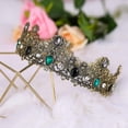 thumbnail image 5 of Coronas de rey para hombres y niños YONGSHENG corona de cumpleaños con diamantes de imitación, 5 of 5