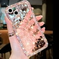 thumbnail image 3 of Clear Glitter Case for iPhone 15 Plus, Cute Luxury Bling Sparkly Shiny Diamond Rhinestones Soft TPU Silicone Bumper Shockproof Protective Case for Women Girls for iPhone 15 Plus 6.7" (Pink), 3 of 4
