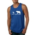 thumbnail image 2 of Wild Bobby Ancient Personal Trainers Funny Bear Chase Men Tank Top, 2 of 6