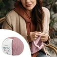 thumbnail image 4 of Wool Hand-woven Medium Coarse Scarf Hat Overcoat Wool Merinoss Wool Wool Cashmeres Yarn, 4 of 6