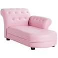 thumbnail image 2 of Gymax Kids Sofa Relax Couch Chaise Lounge Armrest Chair Bedroom Living Room Pink, 2 of 9